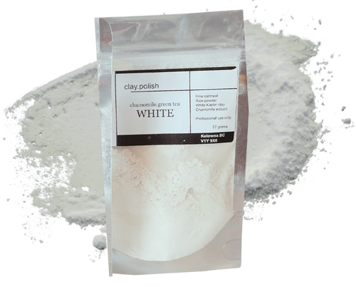 White botanical clay exfoliant mask 227 grams